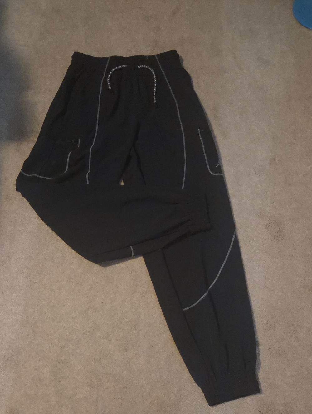 Jordan Black Wind Breaker Pants W Jumpman Logo S